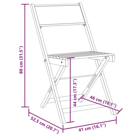 Sedie Bistrò 2pz Bianco Crema Legno Massello Acacia e Tessuto