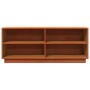 Scarpiera Marrone Cera 110x34x45 cm in Legno Massello di Pino