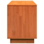 Scarpiera Marrone Cera 110x34x45 cm in Legno Massello di Pino