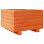 Fioriera Giardino Marrone Cera 40x40x26,5cm Legno Massello Pino