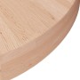 Piano Tavolo Rotondo Ø50x4 cm Massello di Rovere Non Trattato
