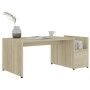 Tavolino da Salotto Rovere Sonoma 90x45x35 cm Legno Multistrato