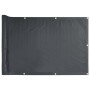 Paravento Balcone Antracite 120x600 cm Tessuto Oxford