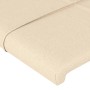 Testiera ad Orecchio Crema 103x23x78/88 cm in Tessuto