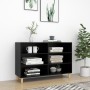 Credenza Nera 103,5x35x70 cm in Legno Multistrato