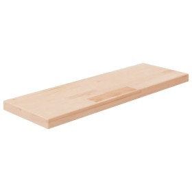 Ripiano 60x20x2,5 cm Legno Massello di Rovere Non Trattato