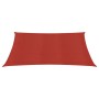 Vela Parasole 160 g/m² Rossa 4,5x4,5 m in HDPE