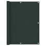 Paravento da Balcone Verde Scuro 120x300 cm Tessuto Oxford