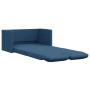 Divano Letto da Terra 2 in 1 Blu 112x174x55 cm Tessuto