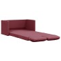 Divano Letto da Terra 2 in 1 Rosso Vino 112x174x55cm Tessuto