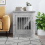 Gabbia Cani Arredamento Grigio Cemento 64,5x80x71cm Multistrato