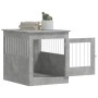 Gabbia Cani Arredamento Grigio Cemento 64,5x80x71cm Multistrato