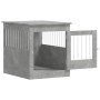 Gabbia Cani Arredamento Grigio Cemento 64,5x80x71cm Multistrato