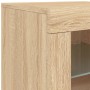 Credenza con Luci LED Rovere Sonoma 181,5x37x67 cm