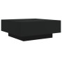 Tavolino da Salotto Nero 80x80x31 cm in Legno Multistrato