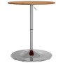 Tavolino da Bar Marrone Chiaro Ø60x89,5cm Legno Massello Rovere