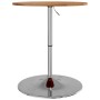 Tavolino da Bar Marrone Chiaro Ø60x89,5cm Legno Massello Rovere