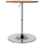 Tavolino da Bar Marrone Chiaro Ø60x89,5cm Legno Massello Rovere