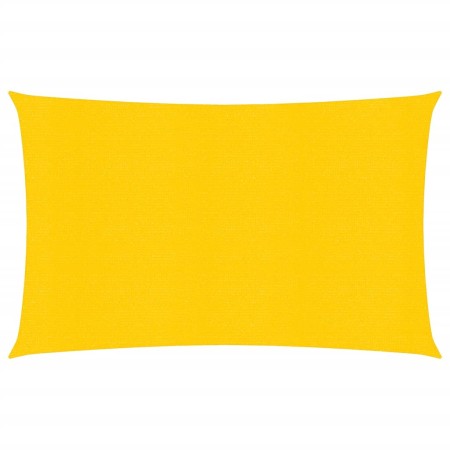 Vela Parasole 160 g/m² Rettangolare Giallo 4x6 m in HDPE