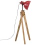 Lampada da Terra 25 W Rosso Anticato 45x45x120 cm E27