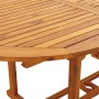 Set da Pranzo da Giardino 7 pz Polipropilene e Legno Massello