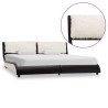 Giroletto con LED Nero e Bianco in Similpelle 180x200 cm