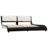 Giroletto con LED Nero e Bianco in Similpelle 180x200 cm