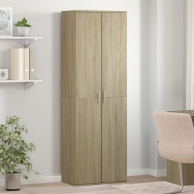 Credenza Rovere Sonoma 60x35x180 cm in Legno Multistrato