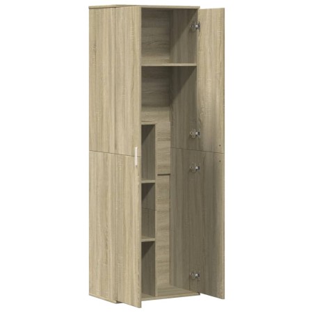 Credenza Rovere Sonoma 60x35x180 cm in Legno Multistrato