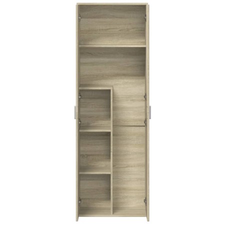 Credenza Rovere Sonoma 60x35x180 cm in Legno Multistrato