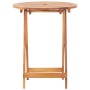 Set da Bistrot 3pz Beige in Polipropilene e Legno Massello