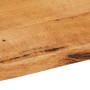 Piano Tavolo 120x60x3,8 cm Bordi Vivi in Legno Massello Mango