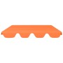 Baldacchino per Dondolo Giardino Arancione 150/130x105/70 cm