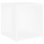 Tavolino Bianco 33x33x34,5 cm in Legno Multistrato