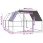 Pollaio per Esterni 3x6x2 m in Acciaio Zincato