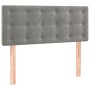 Giroletto a Molle con Materasso Grigio Chiaro 80x200 cm Velluto
