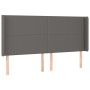 Testiera ad Orecchio Grigio 163x16x118/128cm in Similpelle