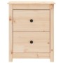 Comodini 2 pz 50x35x61,5 cm in Legno Massello di Pino