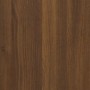 Cassettiera con Ruote rovere marrone in Legno Multistrato