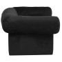 Divano per Cani con Cassetto Nero 75x50x38 cm in Peluche