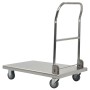 Carrello di Trasporto Argento 82x53x86 cm Acciaio Inossidabile