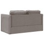 Divano Letto da Terra 2 in 1 Tortora 112x174x55 cm Tessuto