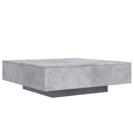 Tavolino Salotto Grigio Cemento 100x100x31 cm Legno Multistrato