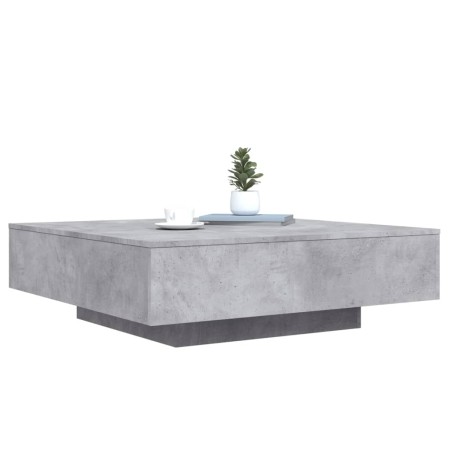 Tavolino Salotto Grigio Cemento 100x100x31 cm Legno Multistrato