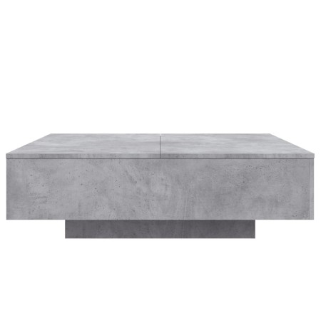 Tavolino Salotto Grigio Cemento 100x100x31 cm Legno Multistrato