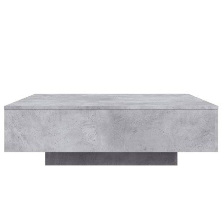 Tavolino Salotto Grigio Cemento 100x100x31 cm Legno Multistrato