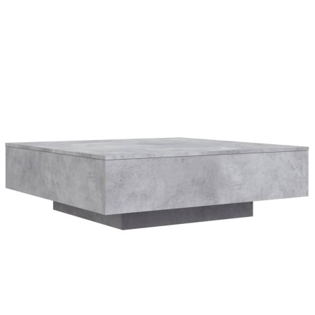 Tavolino Salotto Grigio Cemento 100x100x31 cm Legno Multistrato