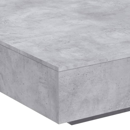 Tavolino Salotto Grigio Cemento 100x100x31 cm Legno Multistrato