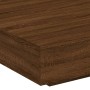 Tavolino Salotto Rovere Marrone 100x100x31 cm Legno Multistrato