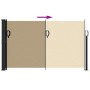 Tenda da Sole Laterale Retrattile Beige 120x600 cm